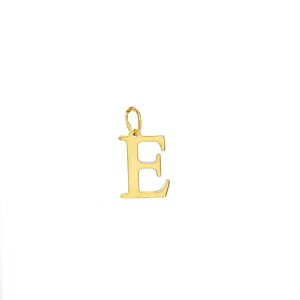 Złota zawieszka litera "E" pr. 585