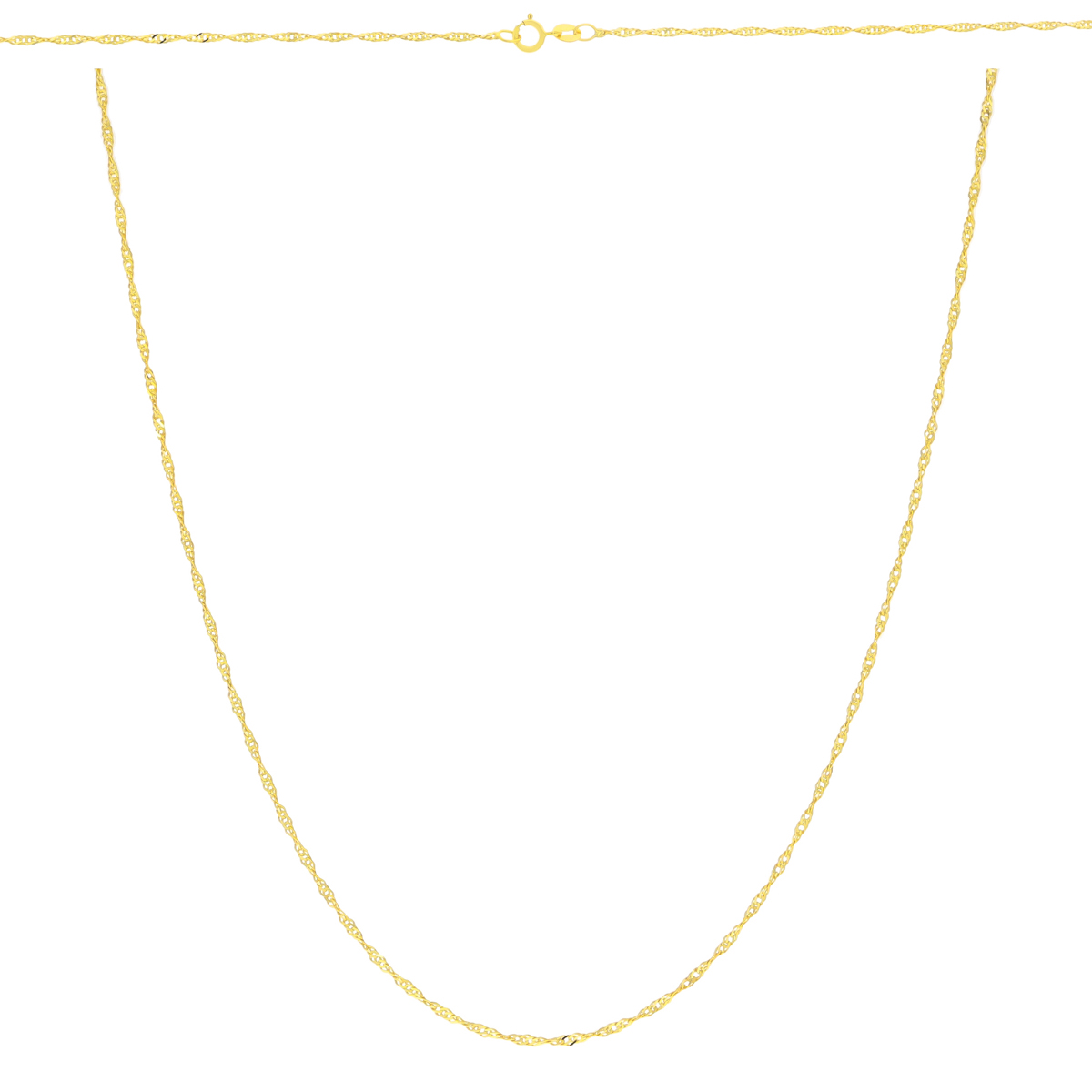 Złoty łańcuszek pełny Singapur 50 cm pr. 333