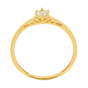 Złoty pierścionek z cyrkonią pr. 585 PRS10-585-GE (2)
