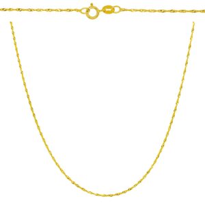 Złoty łańcuszek Singapur 45 cm złoto próby 585