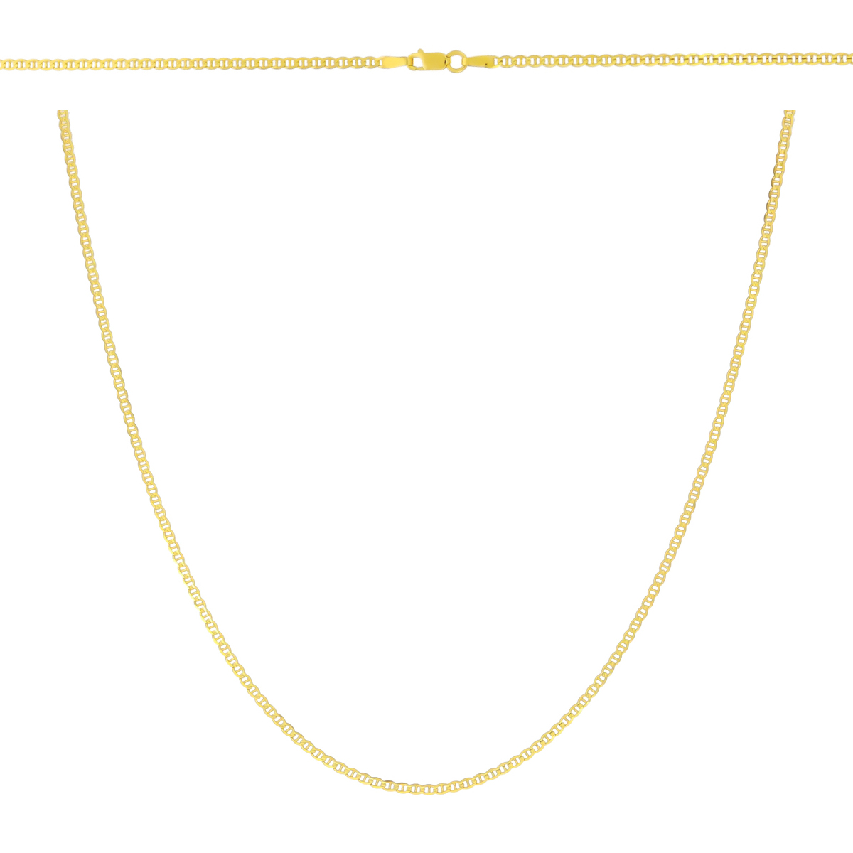 Złoty łańcuszek Gucci pełny 45 cm pr. 585