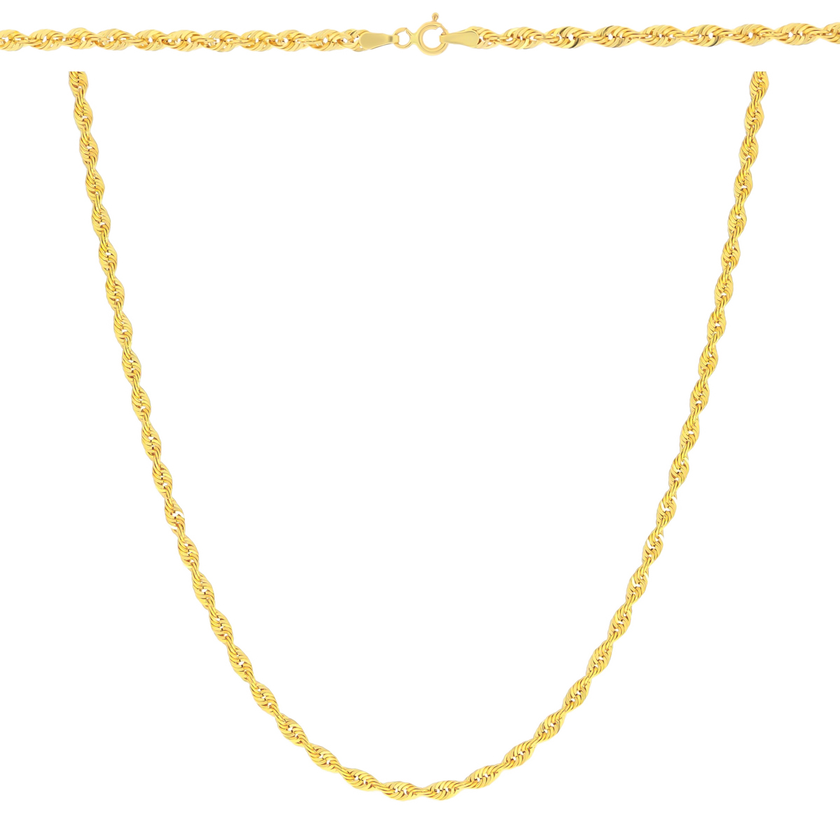 Złoty łańcuszek Kordel 55 cm złoto próby 585