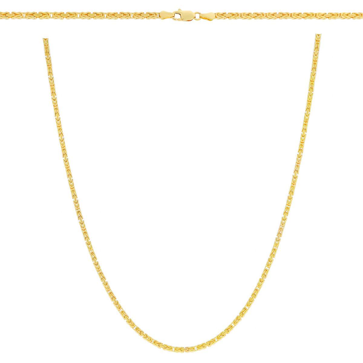 Złoty łańcuszek pełny Królewski 55 cm pr. 585