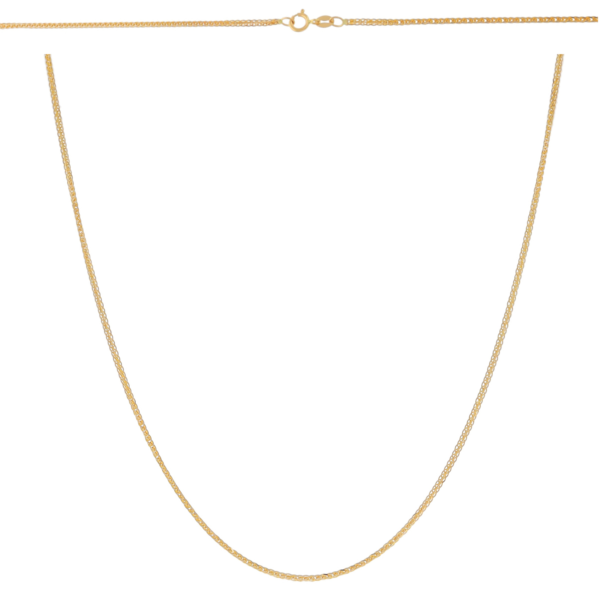 Złoty łańcuszek Lisi ogon pełny 42 cm pr. 585