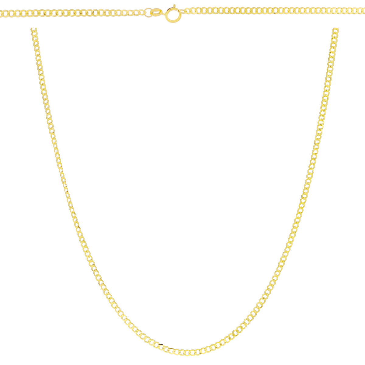 Złoty łańcuszek pełny Pancerka 55 cm pr. 585