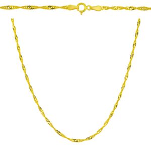 Złoty łańcuszek Singapur 50 cm pr. 333