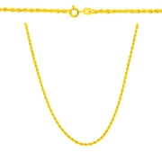 Złoty łańcuszek 50 cm splot Kordel Próba złota 585 jubilermonika LA-KO241-50-KA (1)