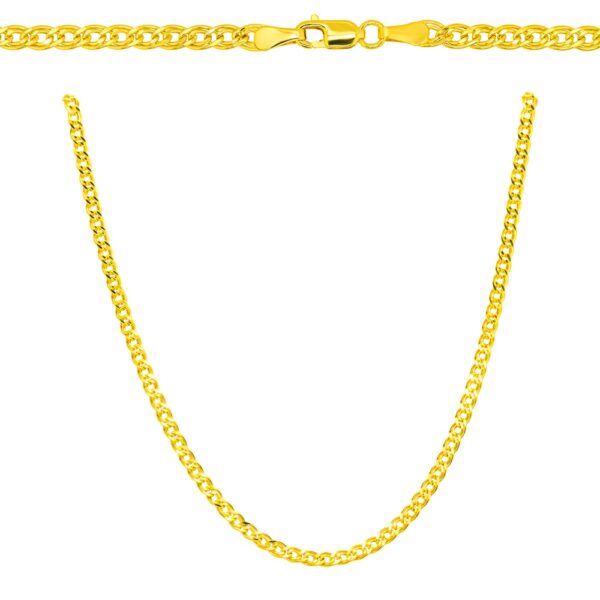 Złoty łańcuszek Monaliza 50 cm. Próba złota 585 jubilermonika LA-MO234-50-KA (1)