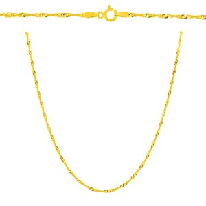 Złoty łańcuszek Singapur 50 cm pr. 585