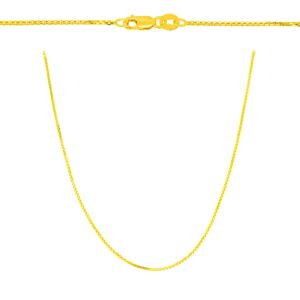 Złoty łańcuszek Kostka 42 cm próby 585