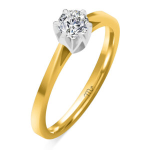 Złoty pierścionek Lab-grown diamond 0,30 ct pr. 585