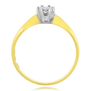 Złoty pierścionek zaręczynowy z brylantem próba złota 585 TZ168_3 (1)
