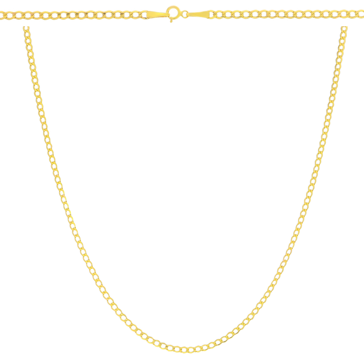 Złoty łańcuszek Pancerka 50 cm pr. 585