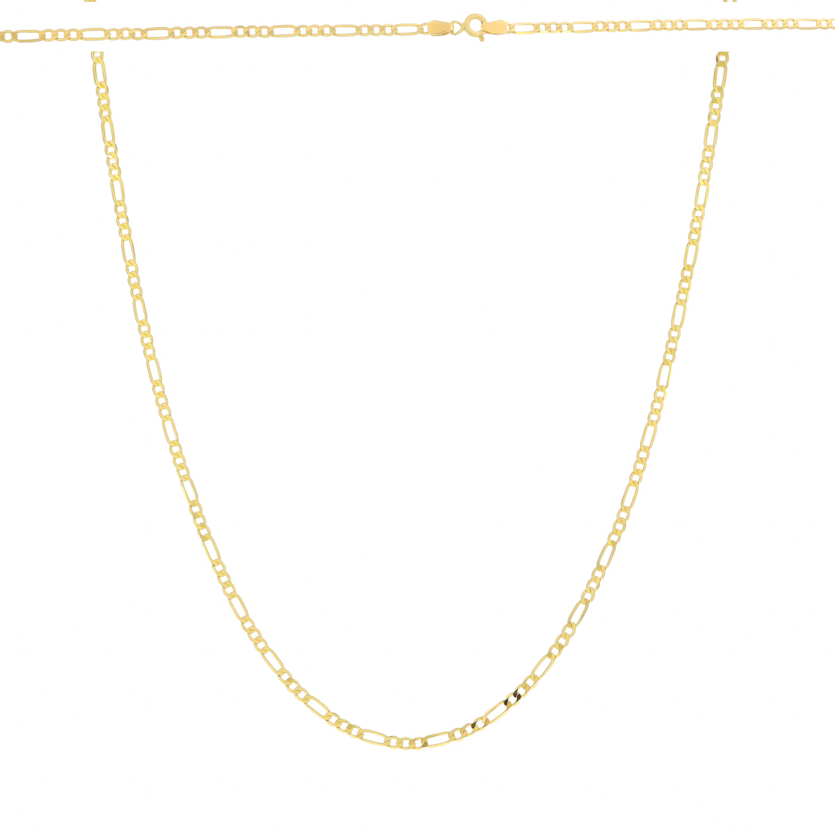 Złoty łańcuszek Figaro 50 cm 3.90 g pr. 585