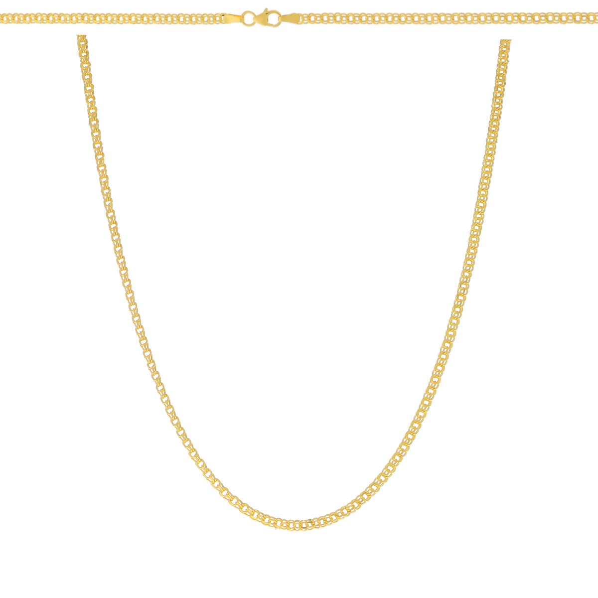 Złoty łańcuszek splot garibaldi 45cm pr. 585