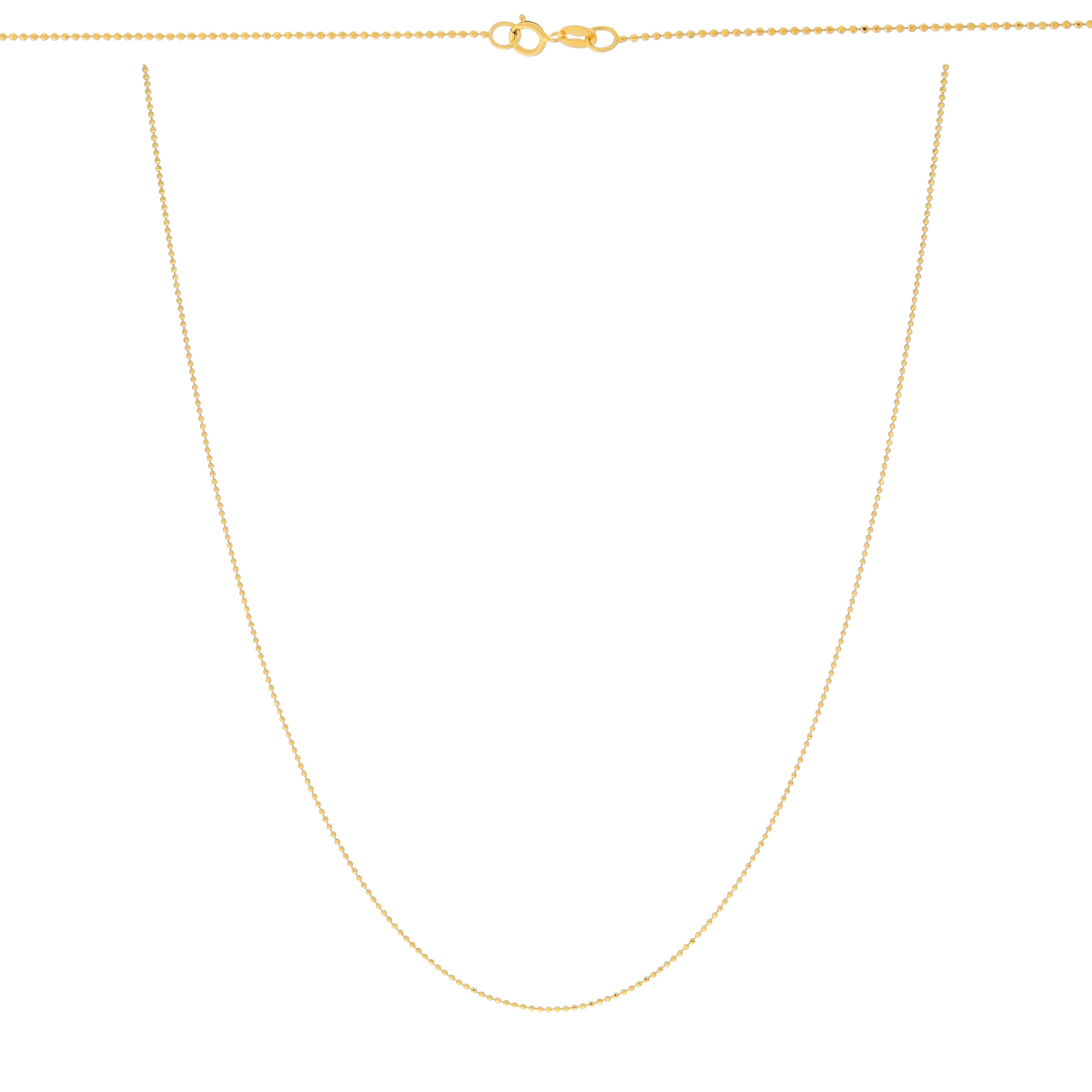 Złoty łańcuszek Kulki 50 cm pr. 585