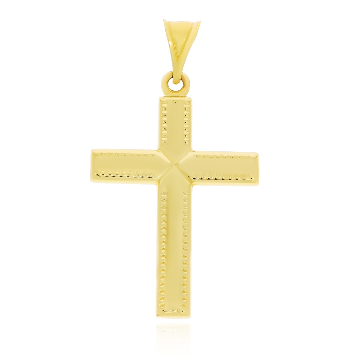 Złoty krzyż krzyżyk wisiorek zawieszka pr. 585