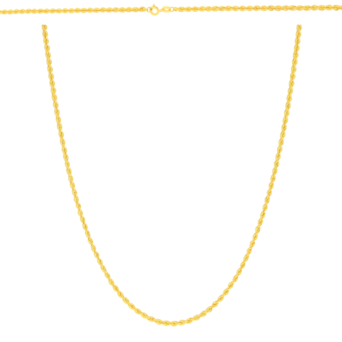 Złoty łańcuszek Kordel 45 cm pr. 585