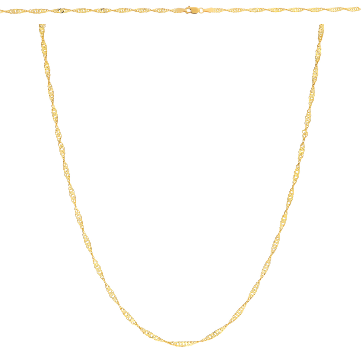 Złoty łańcuszek pełny Singapur 55 cm pr. 333