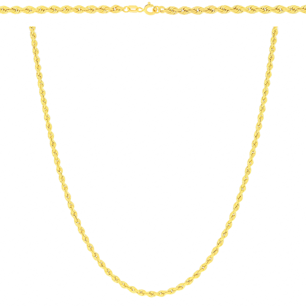 Złoty łańcuszek Kordel 50 cm pr. 585