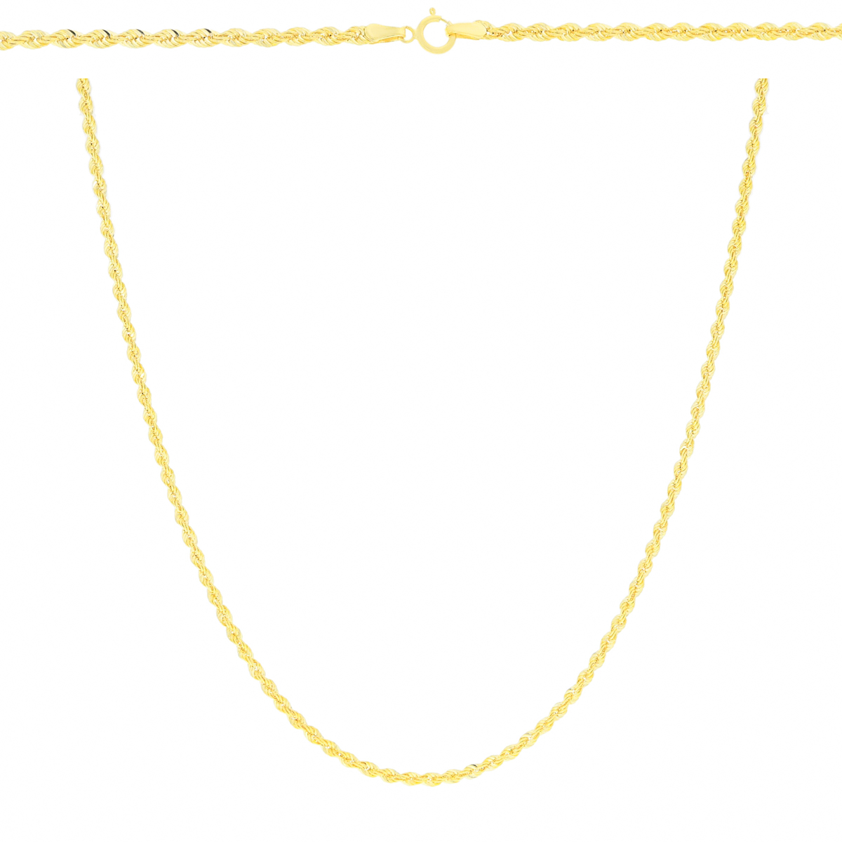 Złoty łańcuszek Kordel 45 cm złoto próby 585