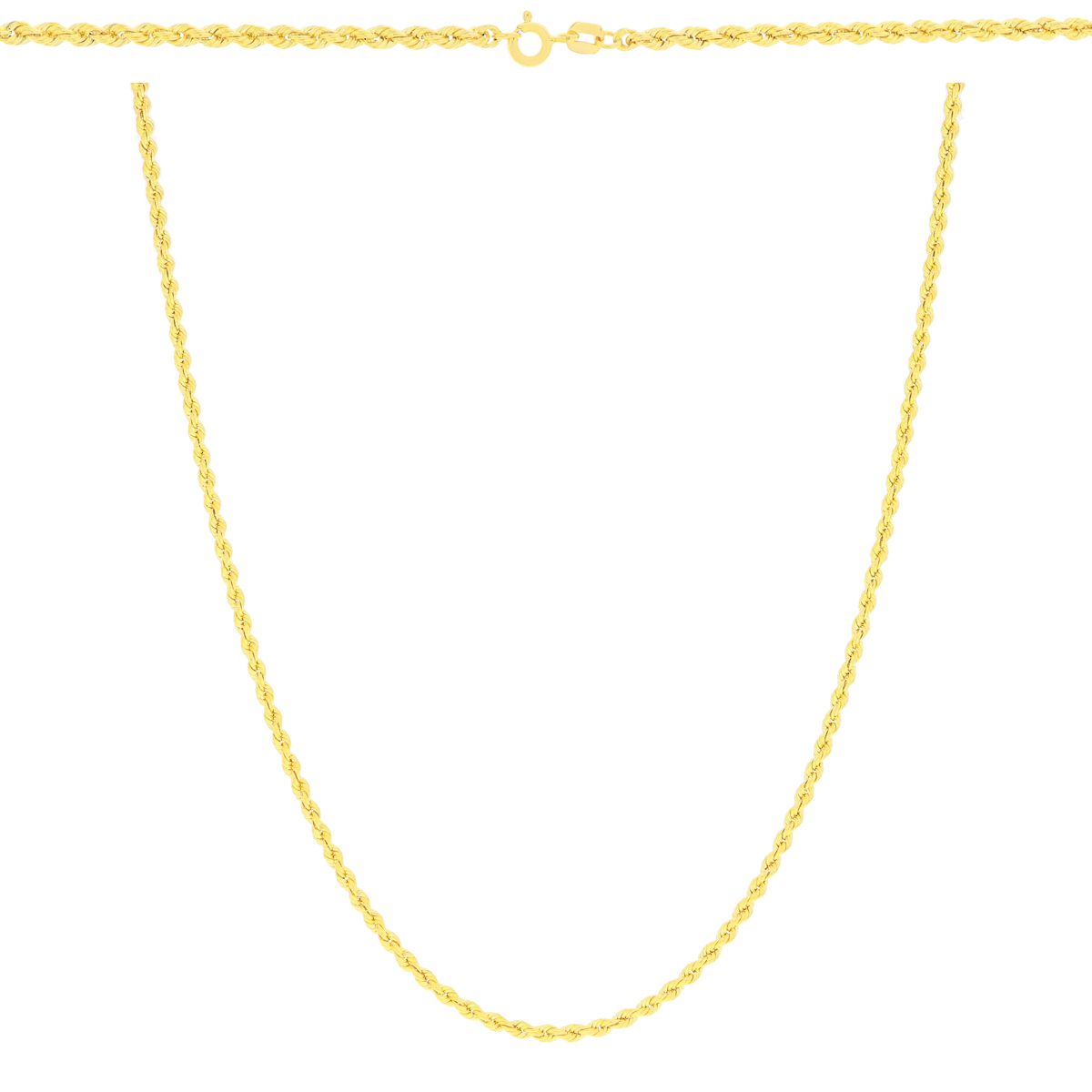 Złoty łańcuszek Kordel 45 cm złoto próby 585