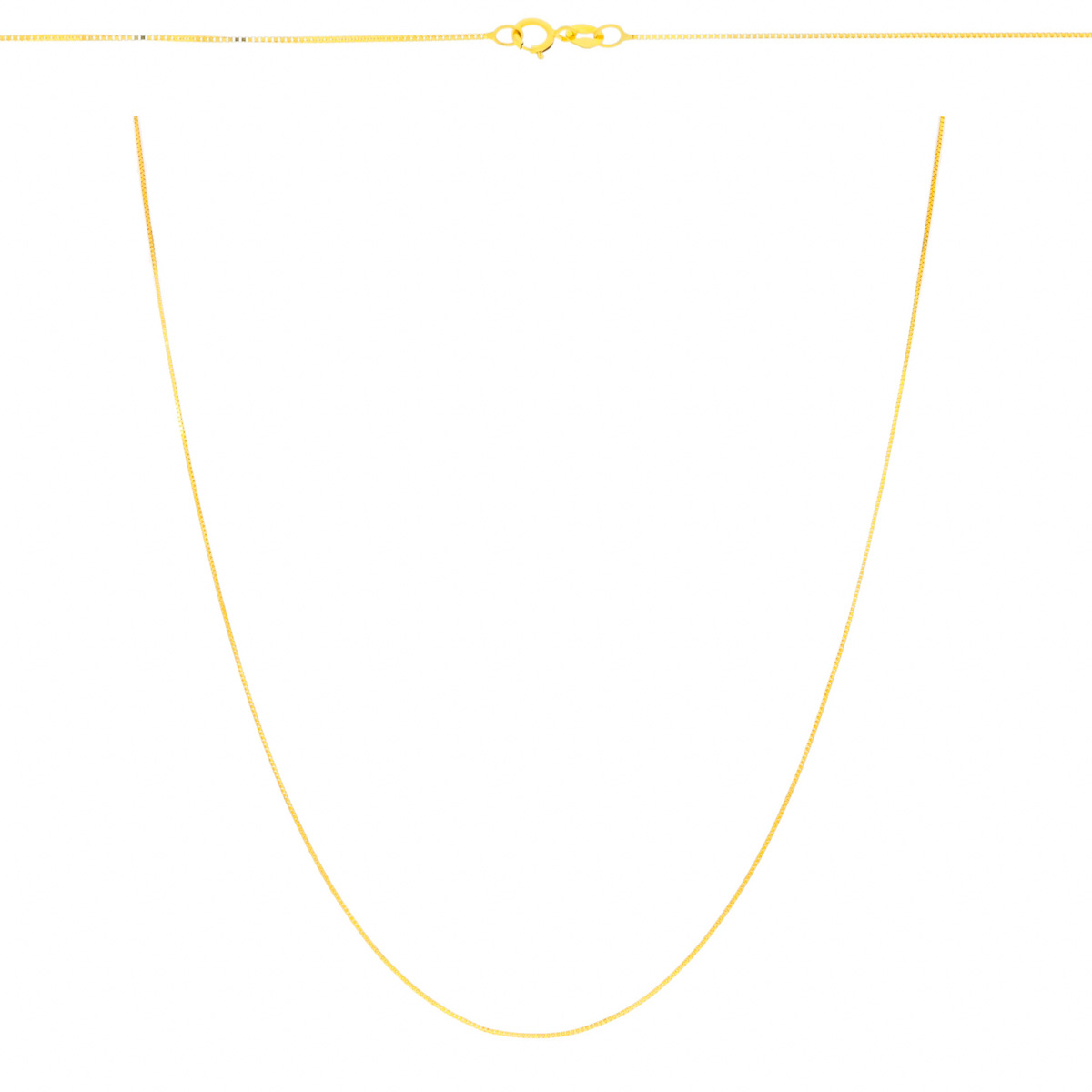 Złoty łańcuszek Kostka 50 cm pr. 585