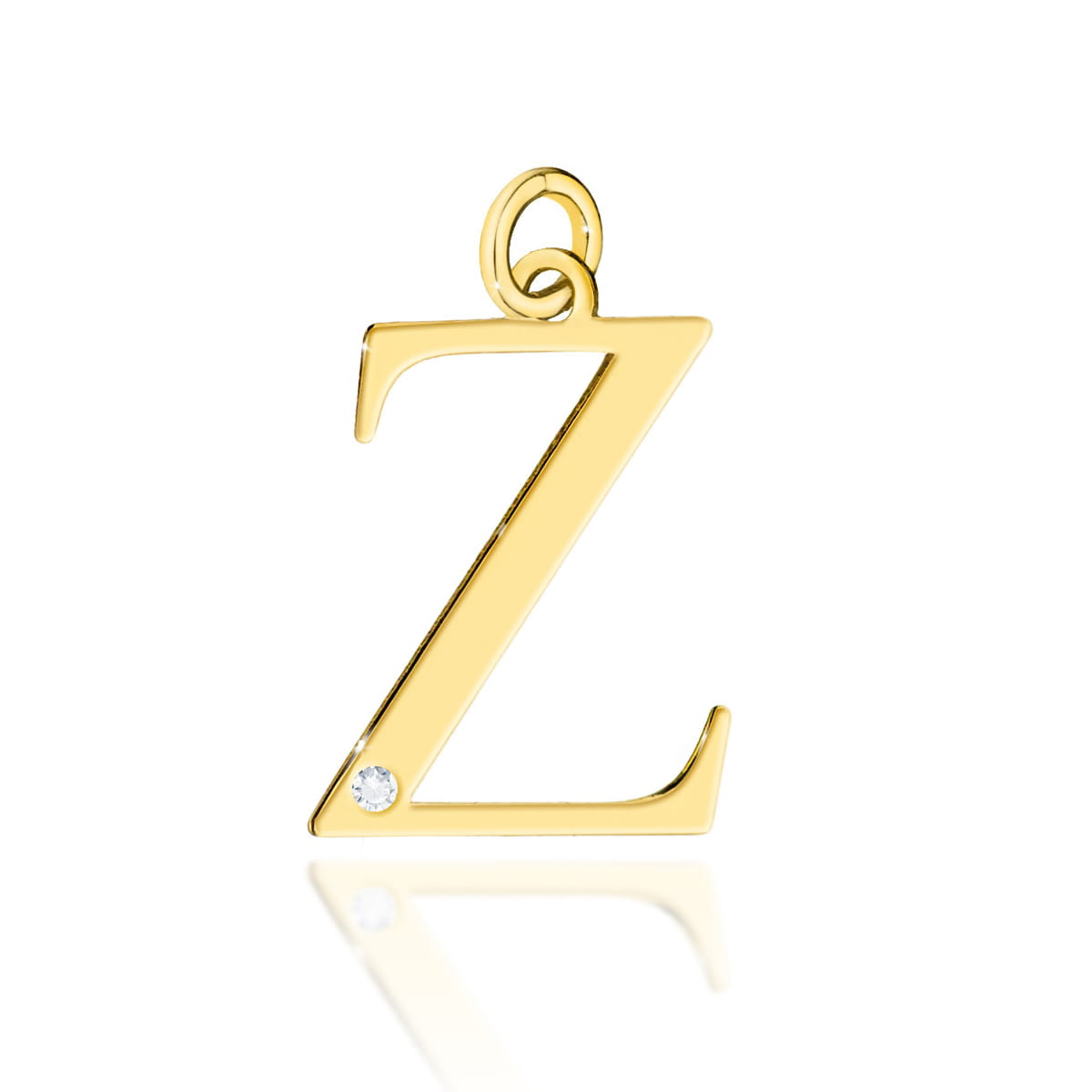 Złota zawieszka z brylantem Z-69 mała literka Z